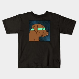 Boxer Dog Illustration Kids T-Shirt